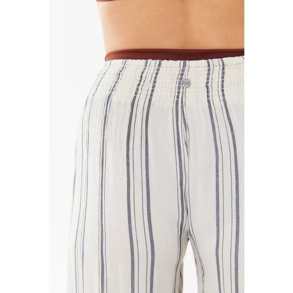 Billabong Adventure Spirit Wide Leg Wrap Palazzo Pant Women S Stripe Beach Boho - Picture 7 of 16